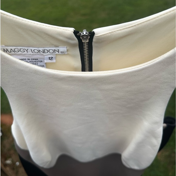 🎨 Woman’s Sz 12 Maggy London Color Block Dress.  Well made‼️ Worn Once❤️ - Picture 4 of 4